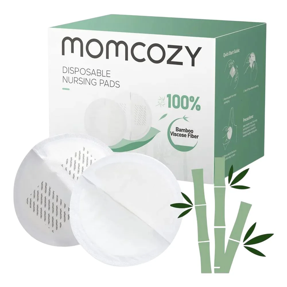 Одноразовые вкладыши для груди из бамбукового волокна Momcozy, 120 шт. foto
