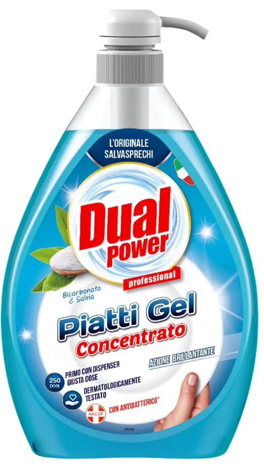 image for Detergent de vase Dual Power Bicarbonate & Sage, 1000 ml foto