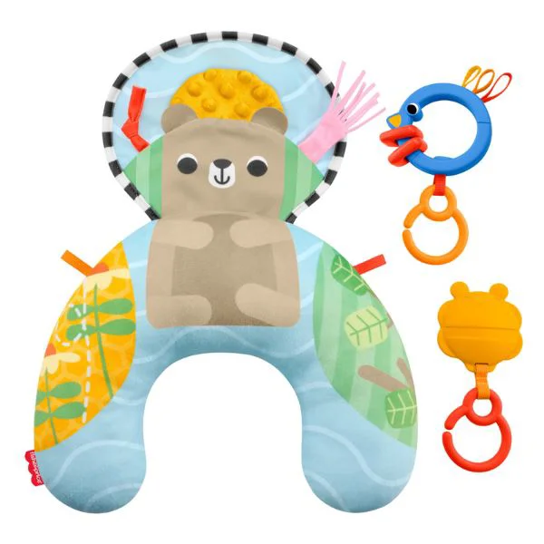 image for Perna pentru joaca pe burtica Fisher-Price cu jucarie si zornaitoare foto