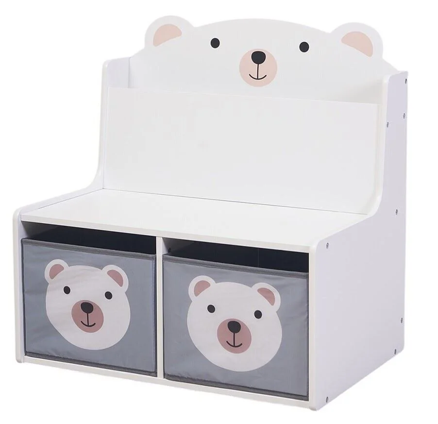 image for Bancuta cu spatiu de depozitare pentru jucarii si carti U-Grow Bear foto