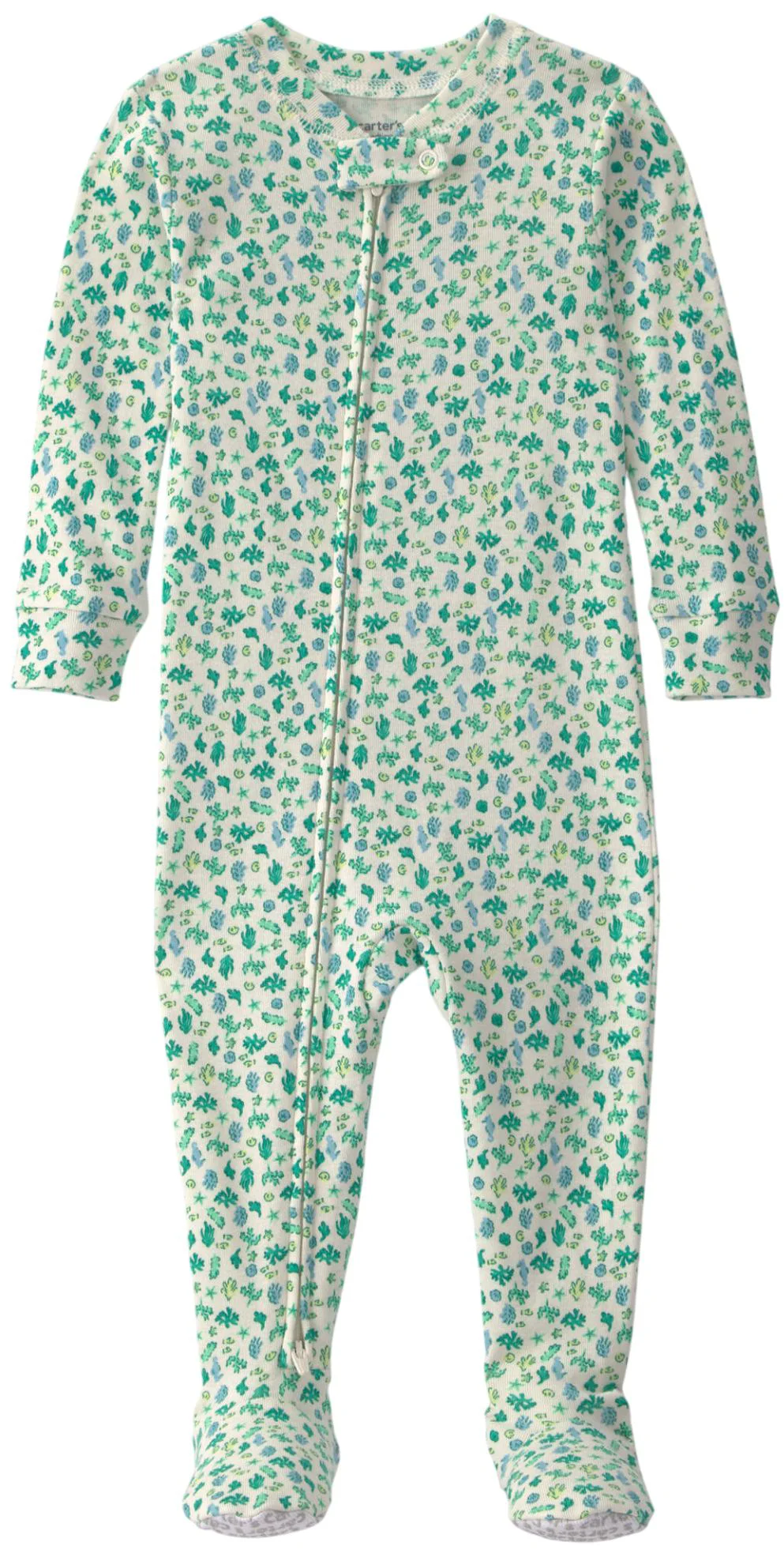 Carter's Pijama cu talpa din bumbac Sea Life foto