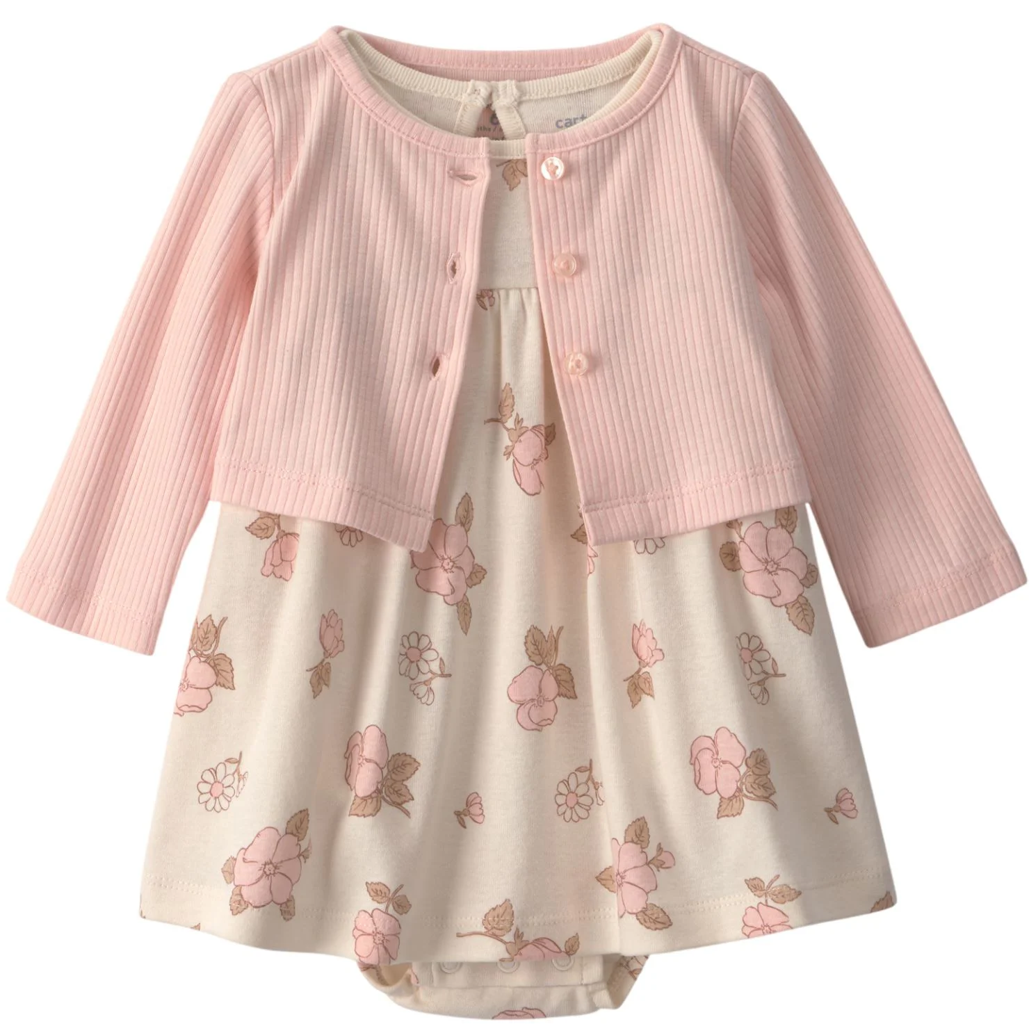 Carter's Set 2 piese Floral Print - rochita si cardigan foto