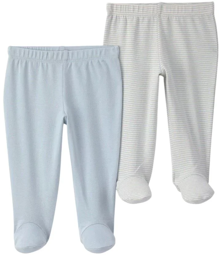 image for Carter's Set 2 perechi de pantaloni cu talpa Blue Stripes foto