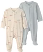Carter's Set 2 pijamale cu talpa Whale & Stripes foto