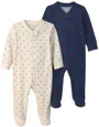Carter's Набор из 2 пижам с закрытыми ножками Polka Dots & Navy Cherries foto