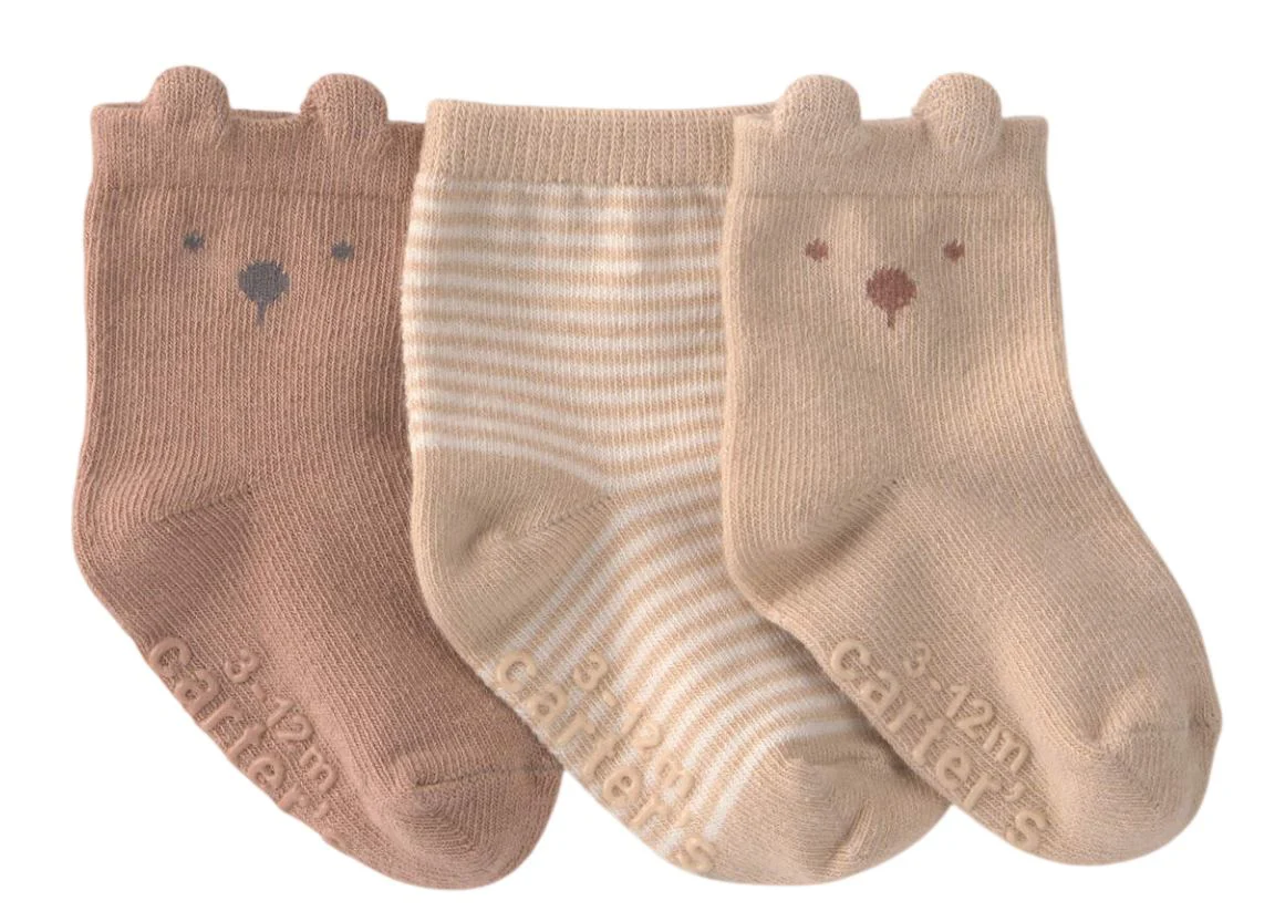 image for Carter's Set 3 perechi sosete Teddy Bear foto