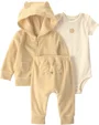 Carter's Set 3 piese Terry Lion - vesta cu gluga, pantaloni si body foto