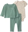 Carter's Set 3 piese Dinos - cardigan, body si pantaloni foto