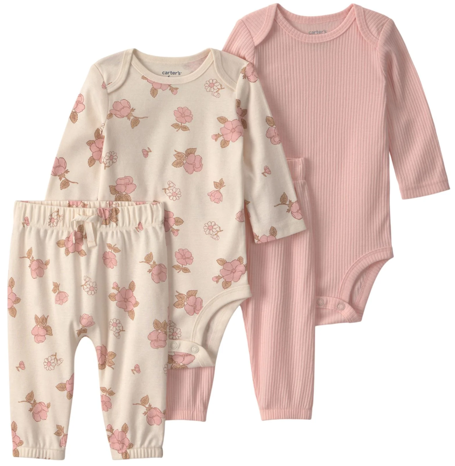 Carter's Set 4 piese Florals - 2 body si 2 perechi de pantaloni foto