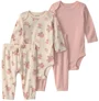 Carter's Set 4 piese Florals - 2 body si 2 perechi de pantaloni foto