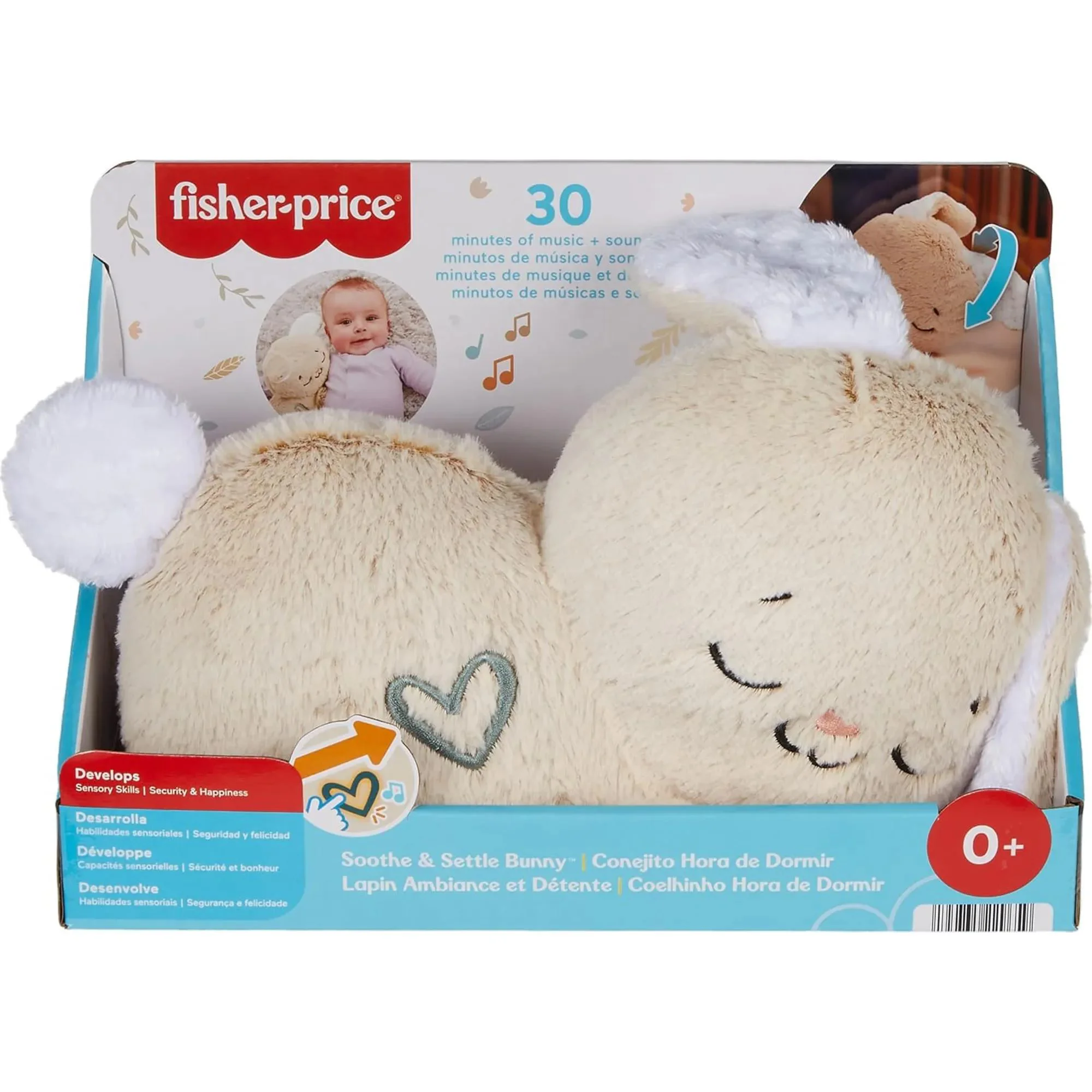 Jucarie muzicala pentru somn Fisher-Price Iepurasul adormit - calmator, 5 melodii foto