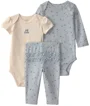 Carter's Set 3 piese So Cute Blueberry - 2 body si pantaloni cu valanase foto