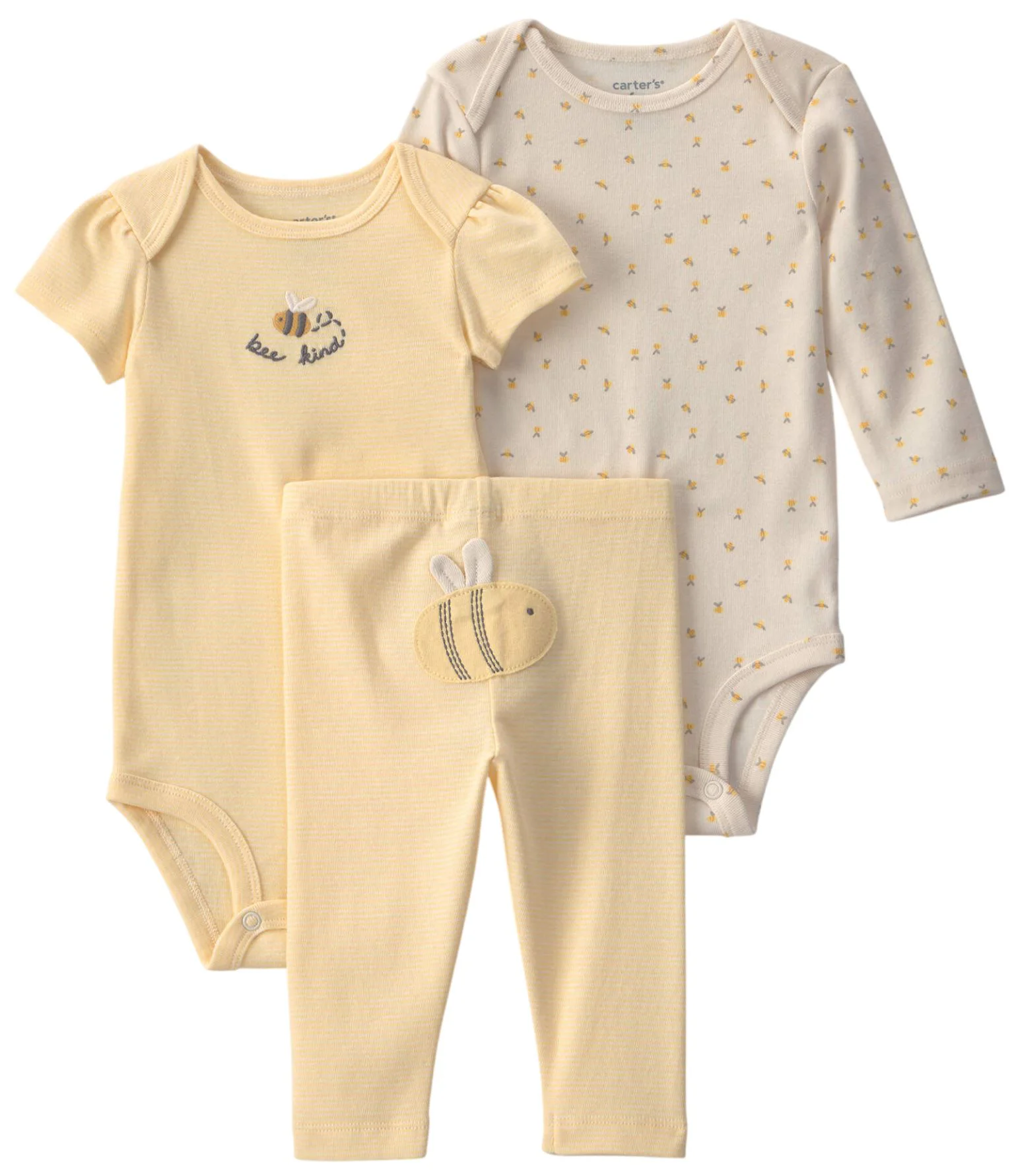 Carter's Set 3 piese Bee Cute - 2 body si pantaloni foto