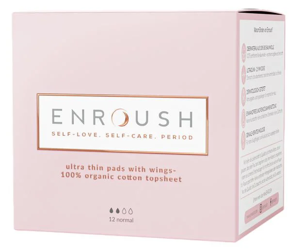 Absorbante din bumbac organic Enroush Normal, 12 buc. foto
