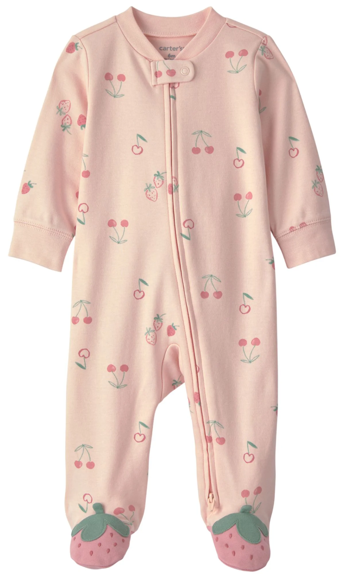 Carter's Pijama cu talpa din bumbac Strawberry Love foto