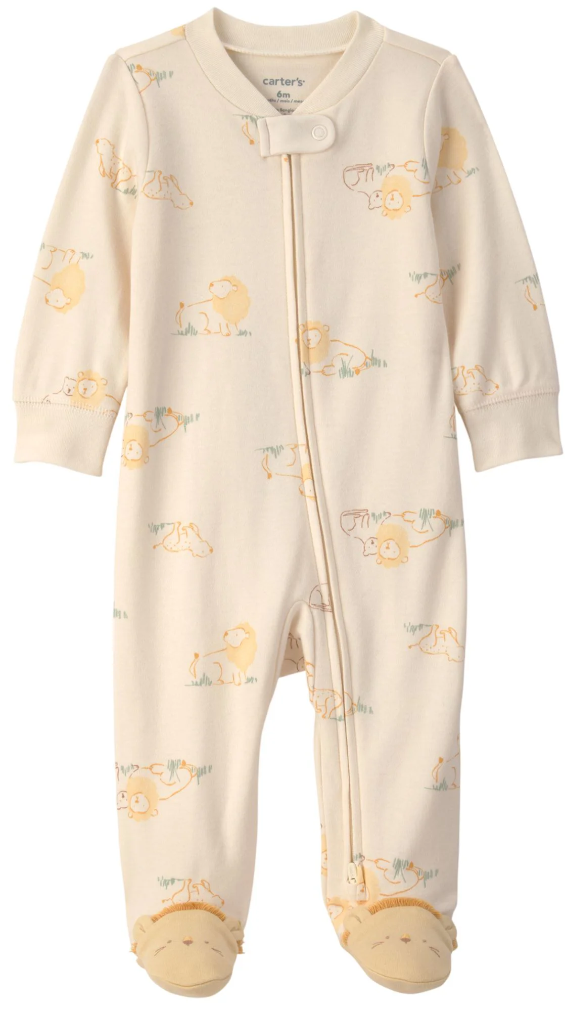 Carter's Pijama cu talpa din bumbac Lion foto