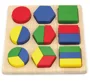 Puzzle - sorter din lemn Viga Toys Blocuri geometrice foto