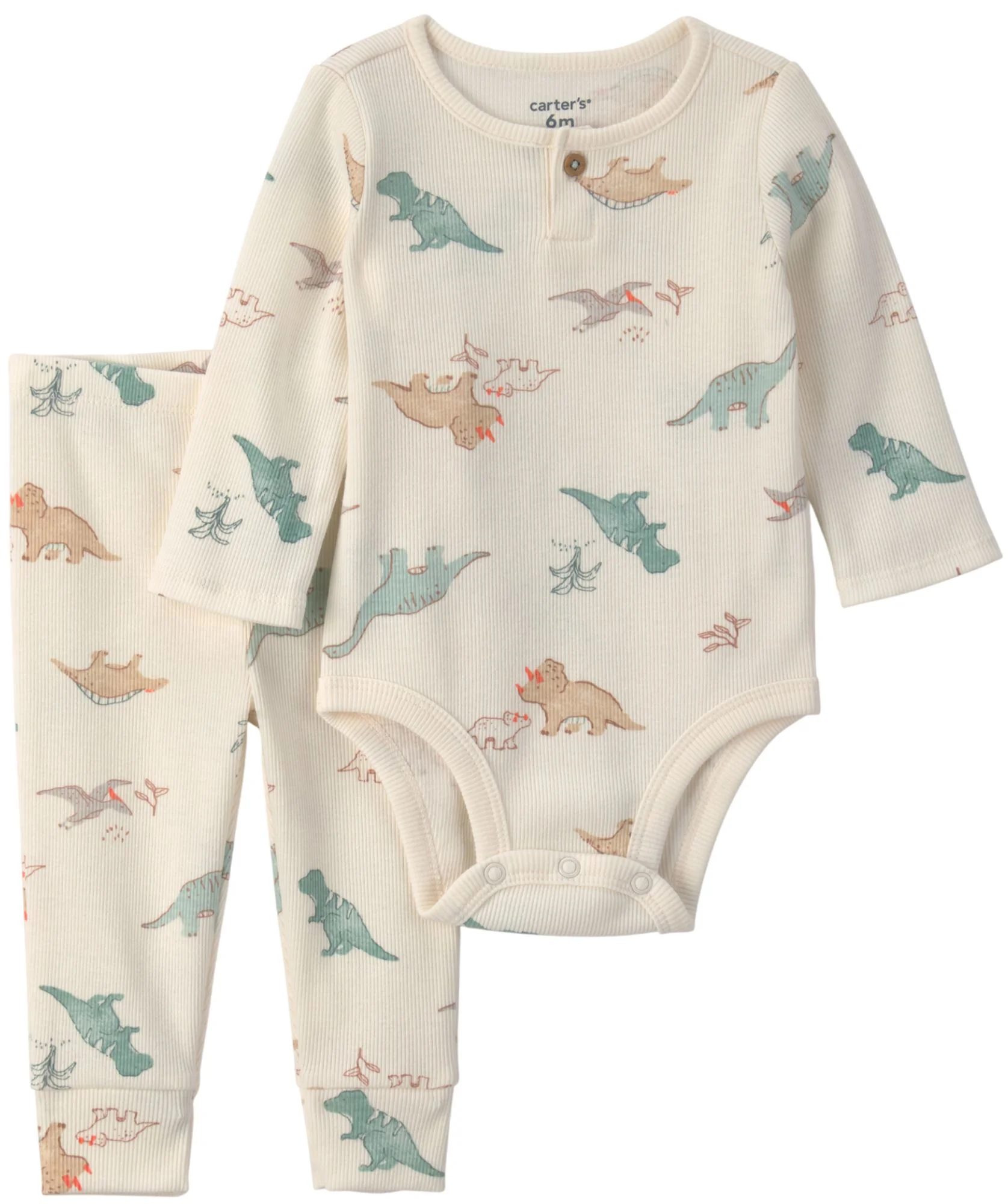 Carter's Set 2 piese Dino Print - body si pantaloni foto