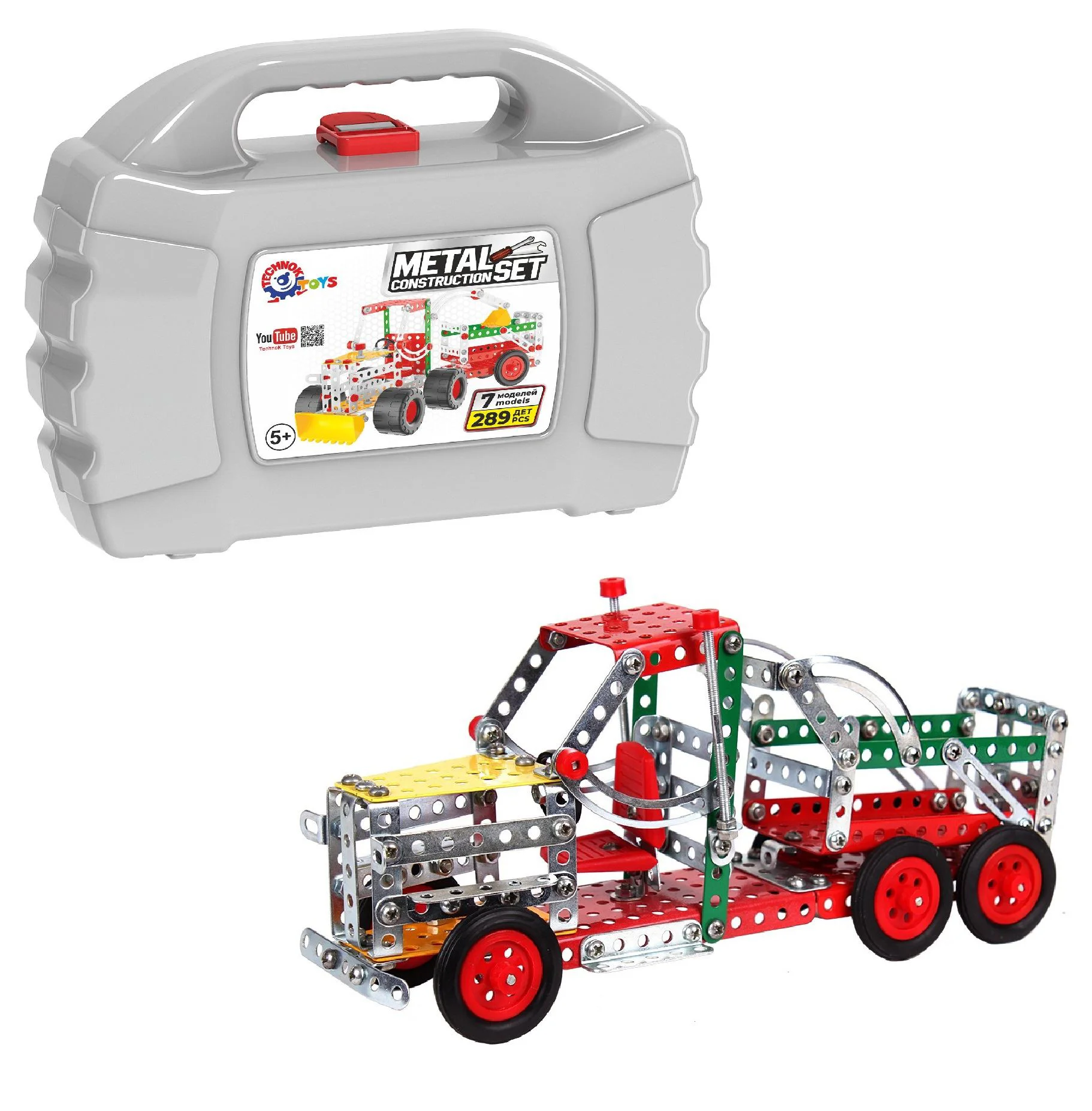 image for Металлический конструктор TechnoK Toys, 289 деталей foto