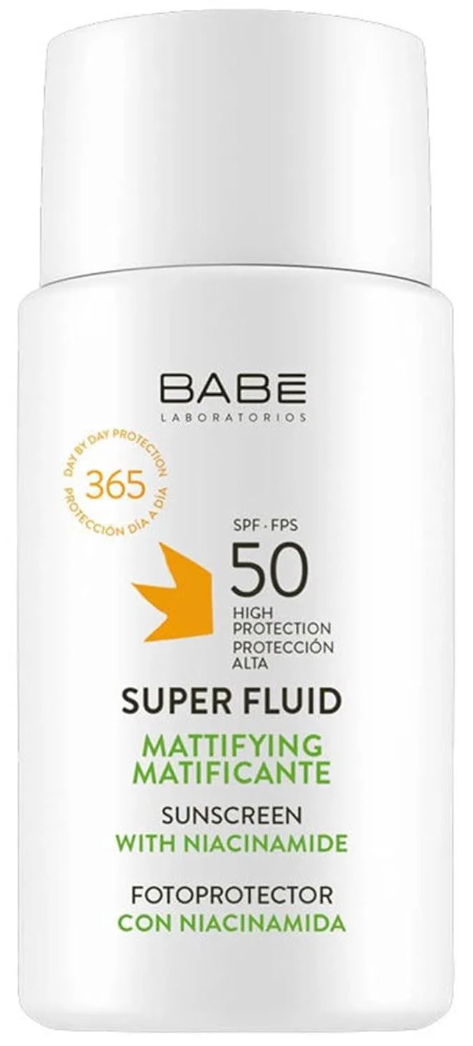 image for Матирующий солнцезащитный крем для лица Babe Sunscreen Super Fluid SPF 50, 20 мл foto