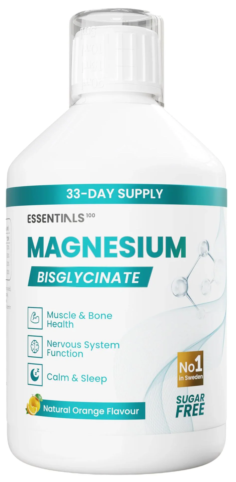 image for Supliment alimentar Essentials100 Magnesium Bisglycinate, 500 ml foto