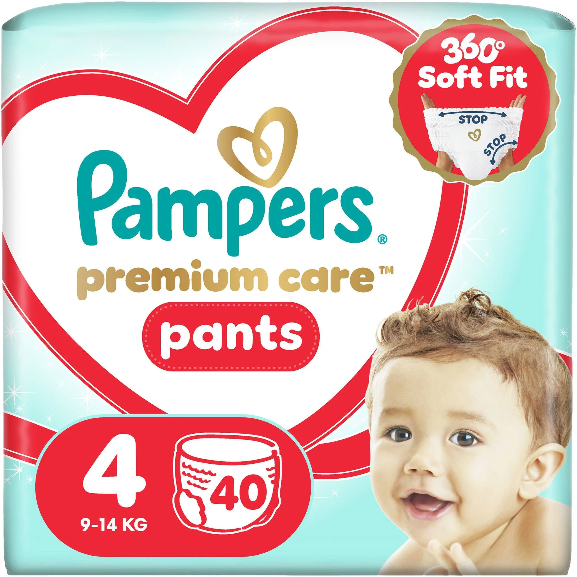 image for Трусики-подгузники Pampers Premium Care Pants 4 (9-15 кг), 40 шт. foto