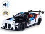 Металлическая машинка BMW M4 GT3 с инерционным механизмом, светом и звуком, Черная, масштаб 1:24 foto