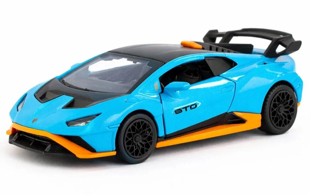 image for Металлическая машинка Lamborghini Huracán STO с инерционным механизмом, 1:36, в асс. foto