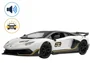 Masina din metal cu inertie, lumini si sunete Lamborghini Aventador SVJ Alb, scara 1:24 foto