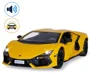 Металлическая машинка с инерционным механизмом, светом и звуком Lamborghini Revuelto 1:24, Желтый foto