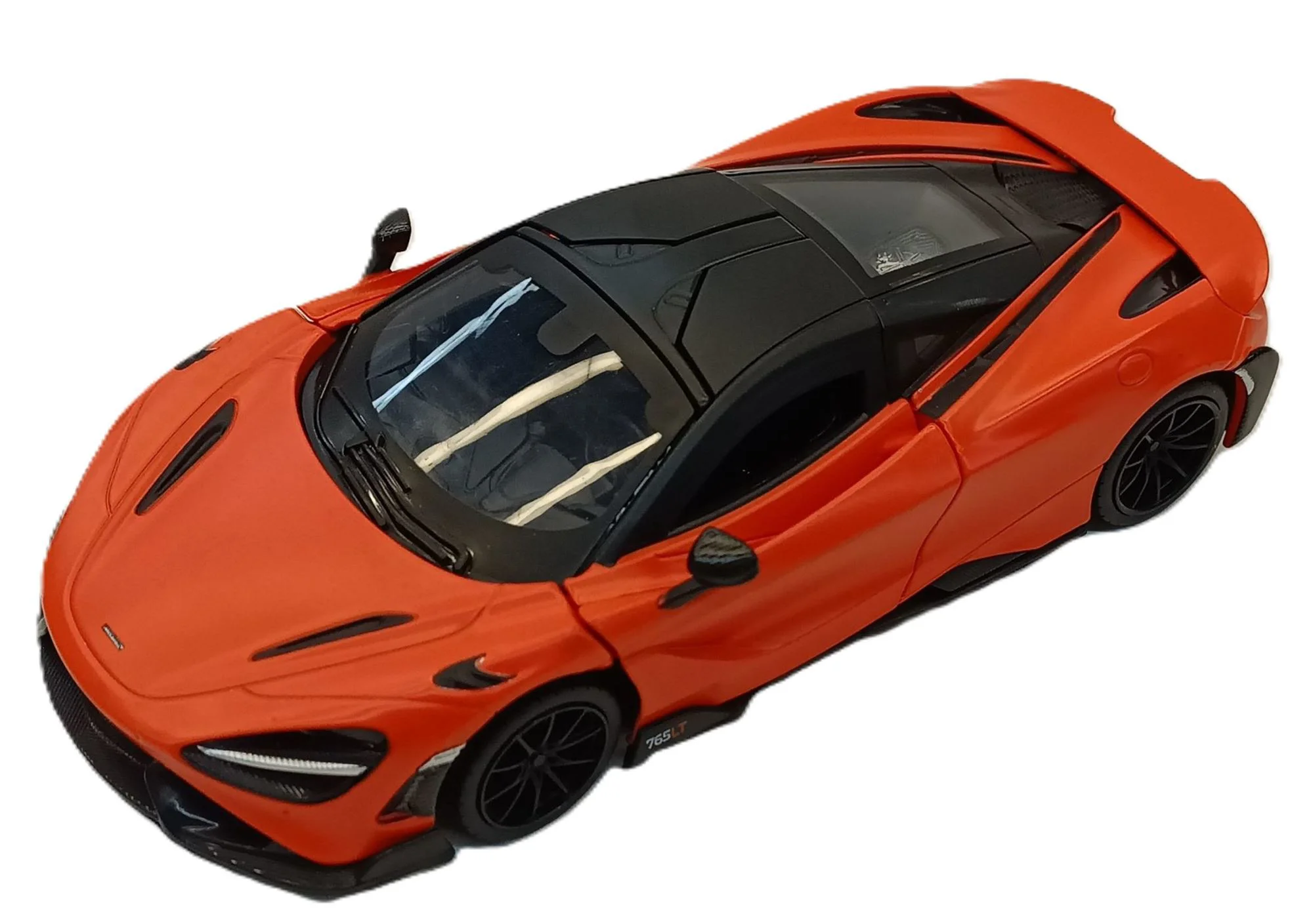 image for Металлическая машинка с инерционным механизмом, светом и звуком McLaren 765 LT, масштаб 1:24, в асс. foto