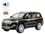 Металлическая машинка Toyota Land Cruiser Prado 1:24 с инерционным механизмом,светом и звуком,Черный foto