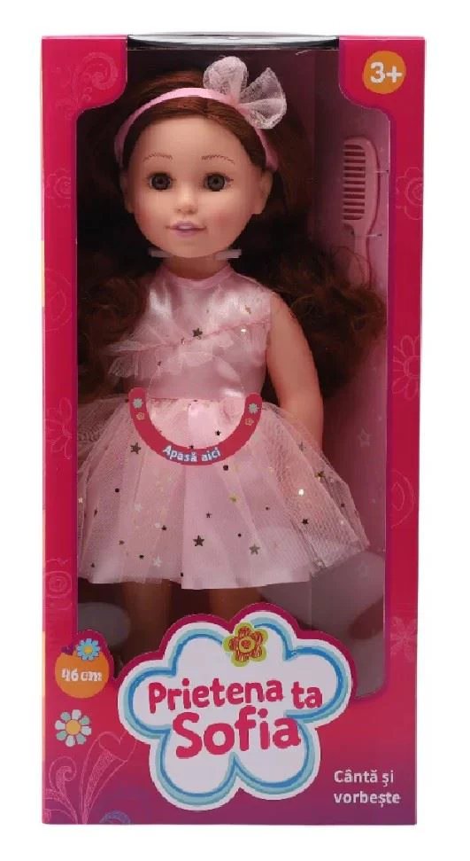 image for Papusa Sofia eleganta:Cinta si vorbeste (Ro), 46 cm foto