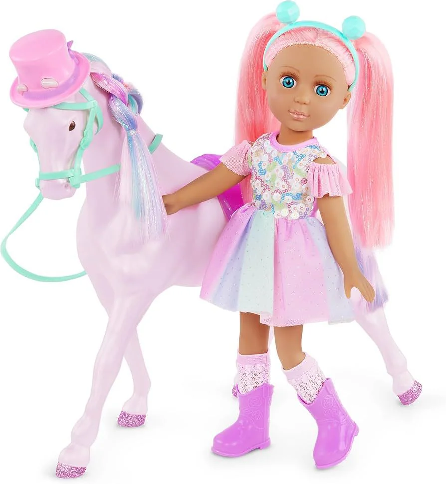image for Papusa Glitter Girls Areli cu calut Adore, 35 cm foto