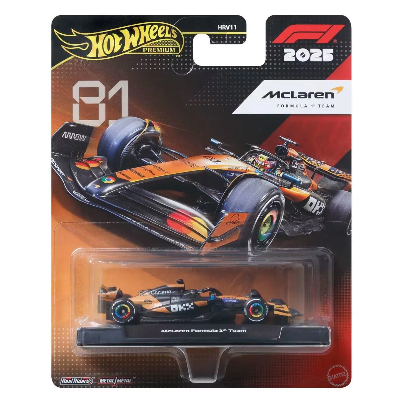 image for Коллекционная машинка Hot Wheels Formula 1: McLaren #81, 1:64 foto