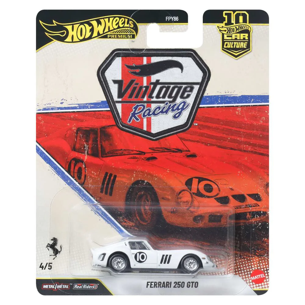 image for Коллекционная машинка Hot Wheels Premium Car Culture Ferrari 250 GTO, 1:64 foto