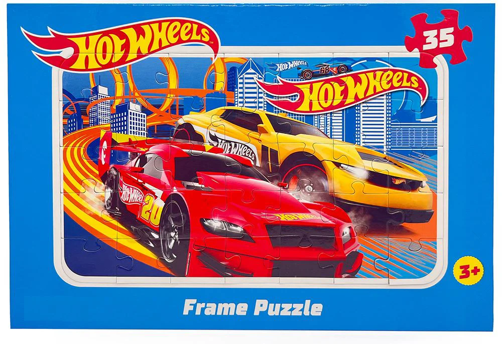 image for Puzzle cu chenar Hot Wheels 35 buc., in sortiment foto