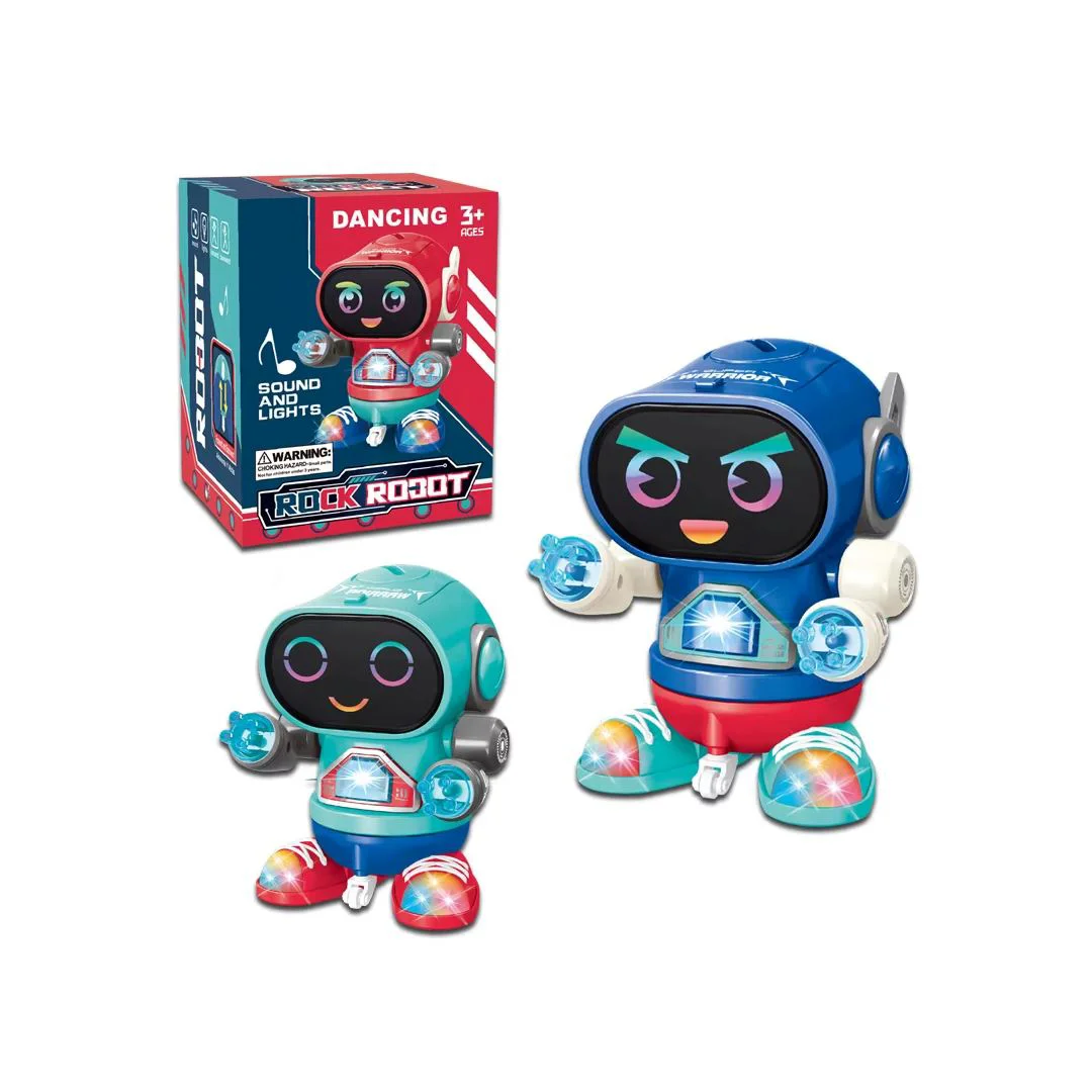 image for Robot dansator Dancing Robot Rock cu lumini LED si muzica, in sortiment foto