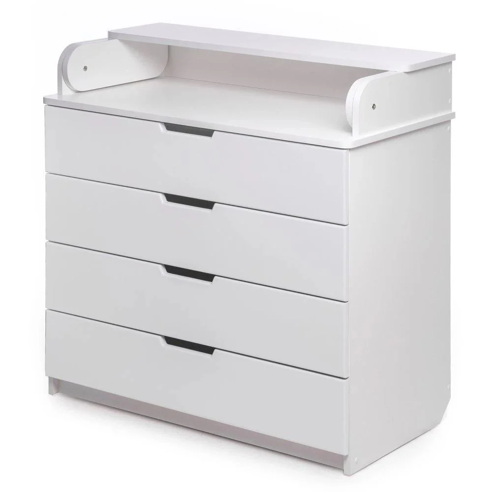 image for Комод с пеленальным столиком и 4 ящиками PernaMea HappyBaby Pro 800 MDF White foto