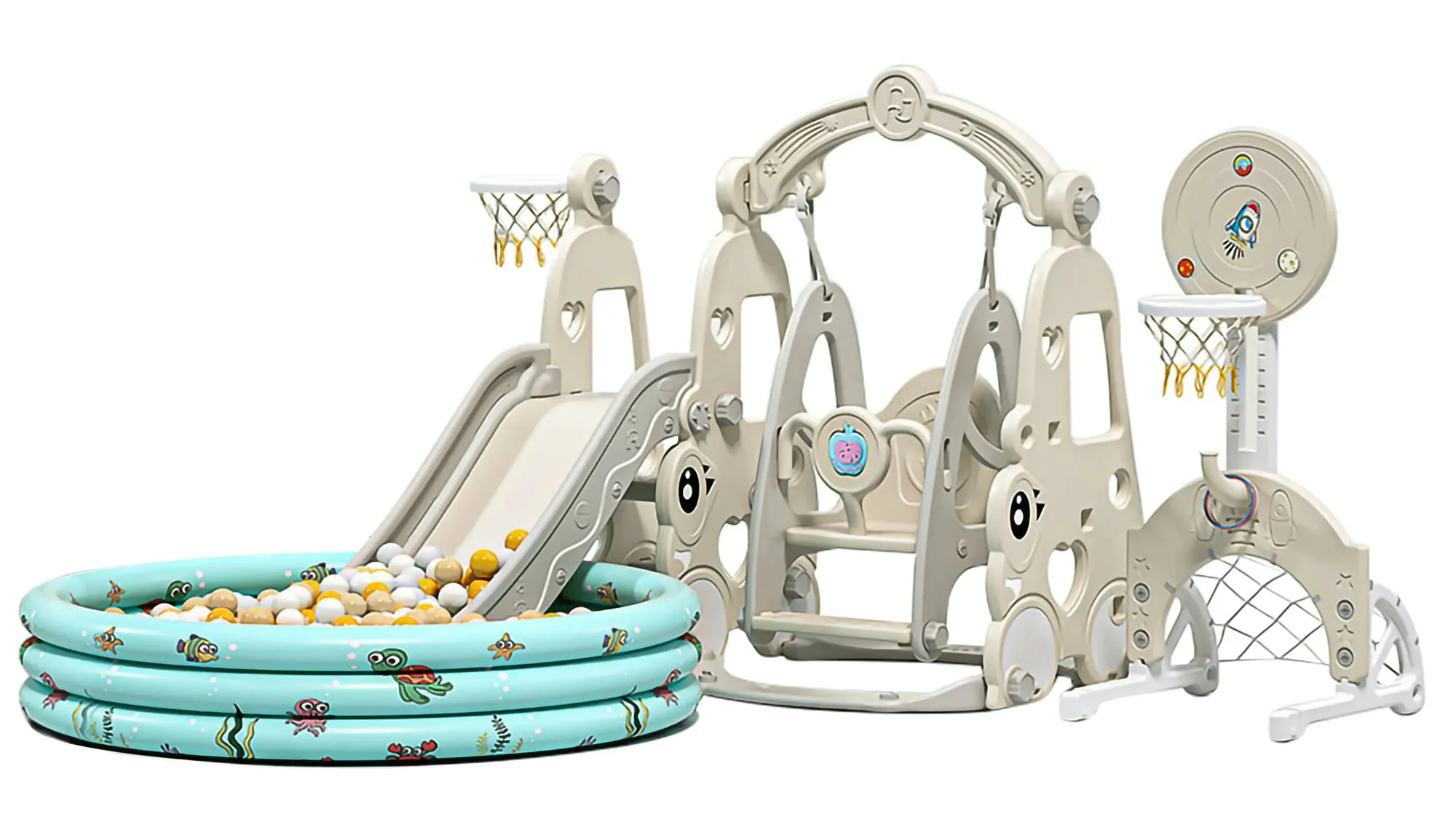 Детская игровая площадка 7в1 Moni Playground foto