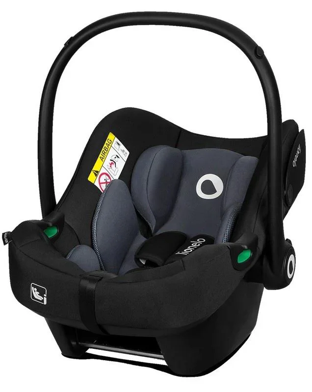 image for Автолюлька 40–87 см (I-Size) Lionelo Astrid Black Grey foto