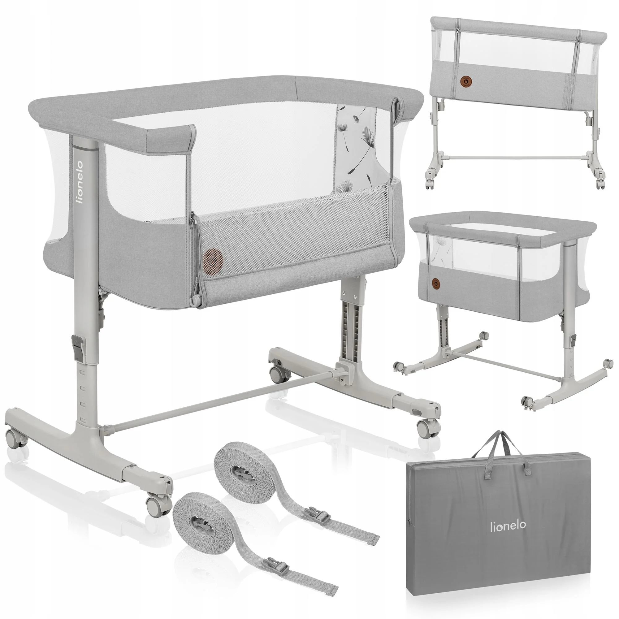 image for Кроватка Co-sleeper 3 в 1 Lionelo Aurora Beige Sand foto