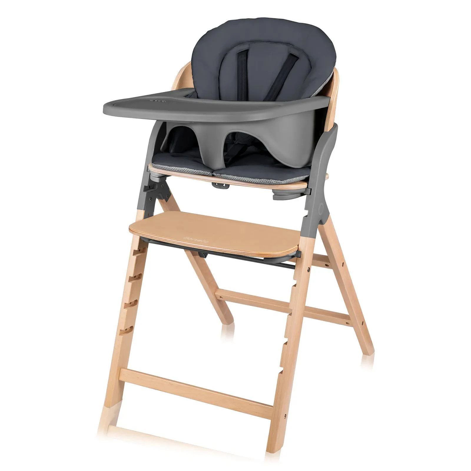 Стул для кормления 3 в 1 Lionelo Megan Grey Wood foto