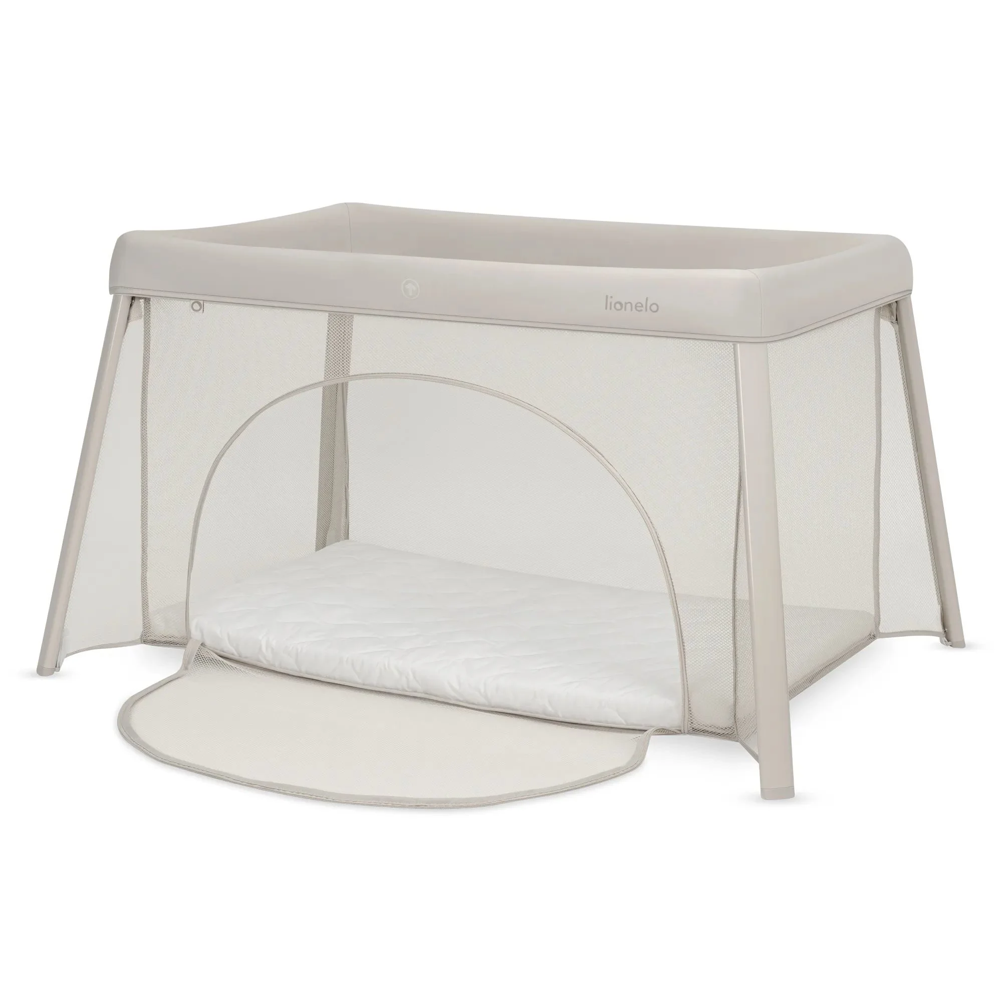 Patut-tarc 2 in 1 Lionelo Mila Beige Cream, 113 x 61,5 x 84 cm foto