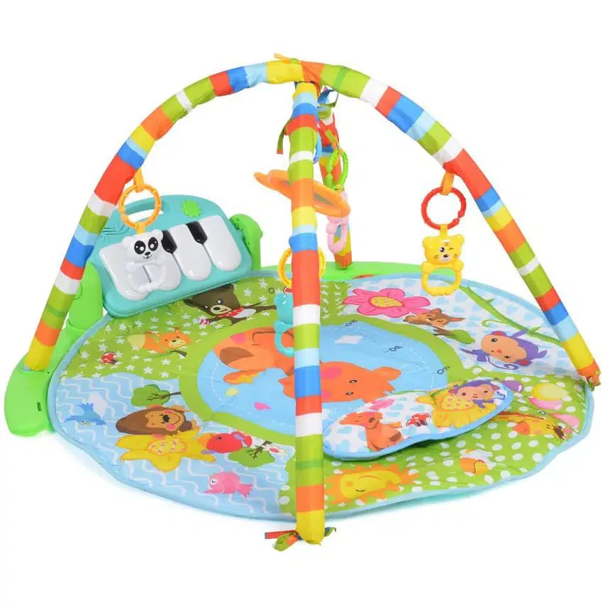 image for Covoras de activitati Moni Baby Piano Boy Blue, 78x76x49 cm foto