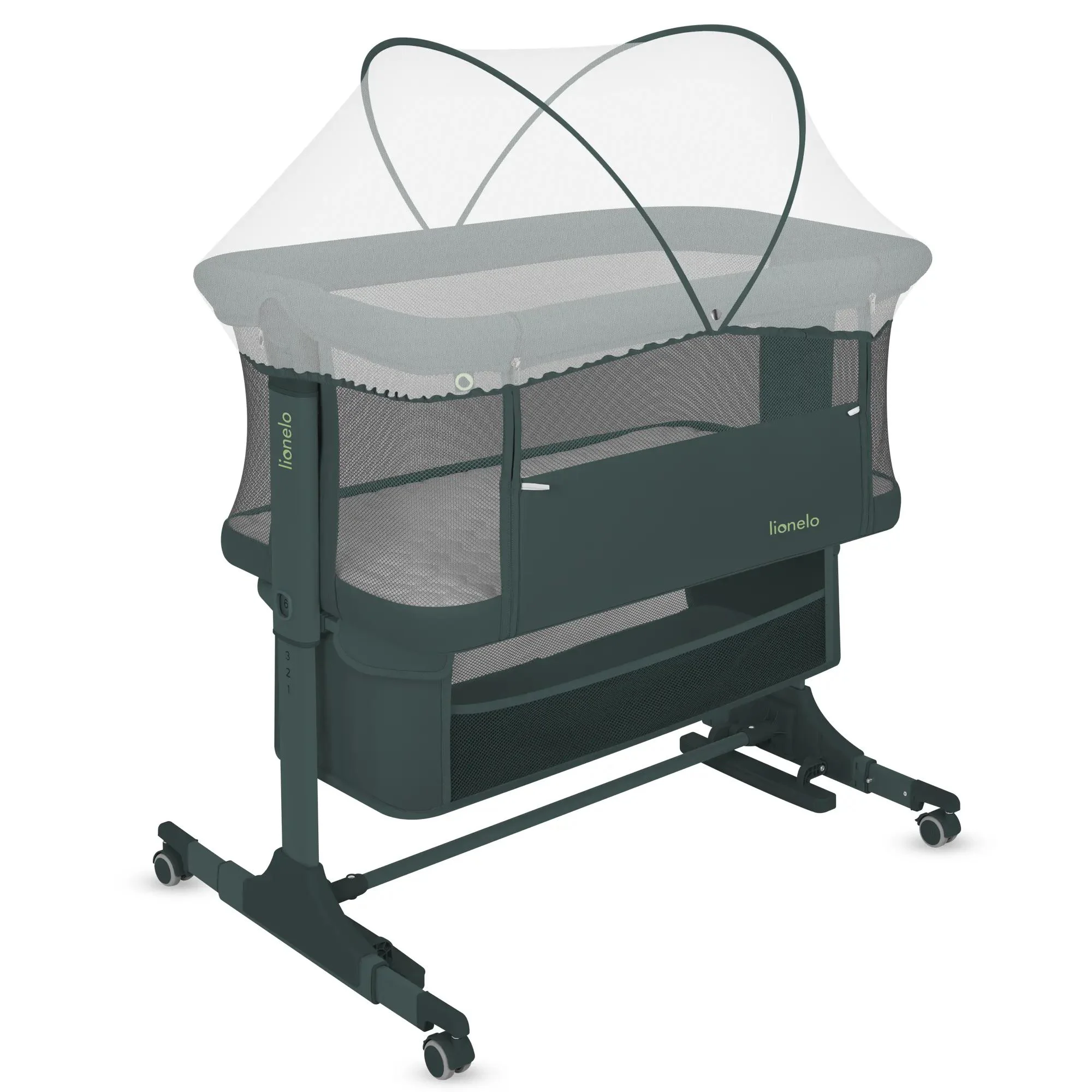 image for Patuc co-sleeper 3 in 1 Lionelo Jodie Green Graphite foto