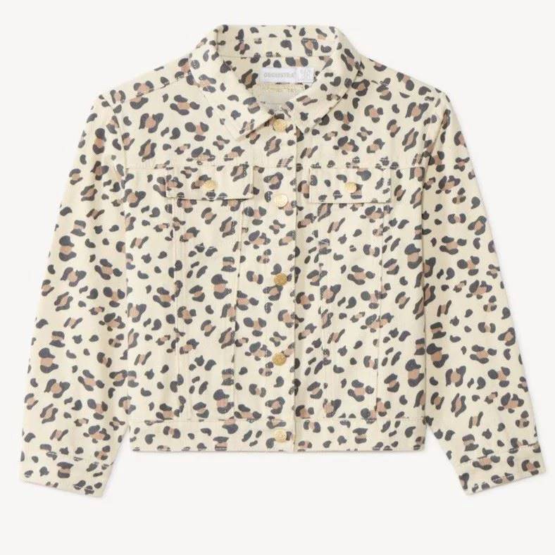 image for Orchestra Geaca din denim cu imprimeu leopard foto