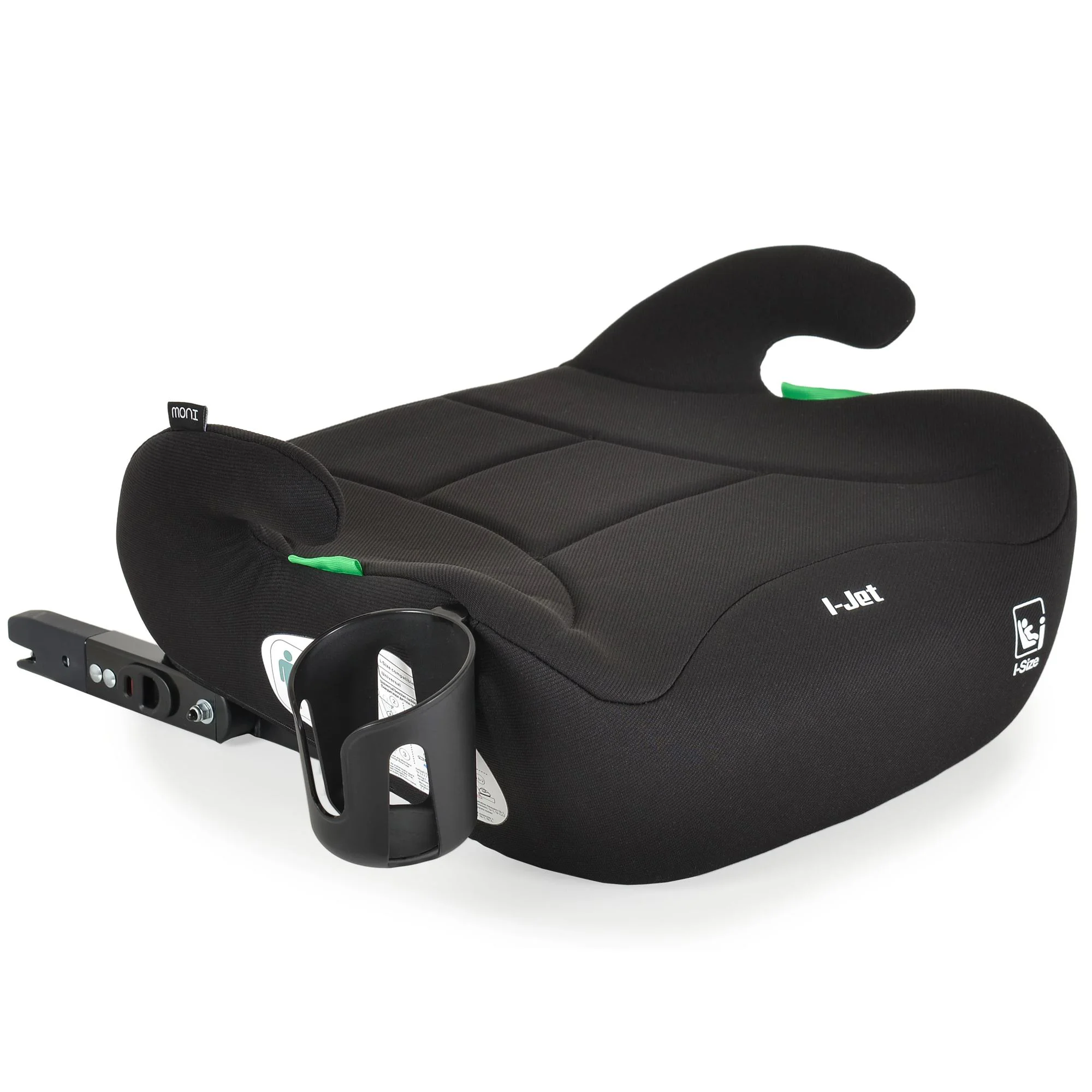 image for Inaltator auto-buster 125-150 cm i-Size ISOFIX Moni i-Jet Black foto