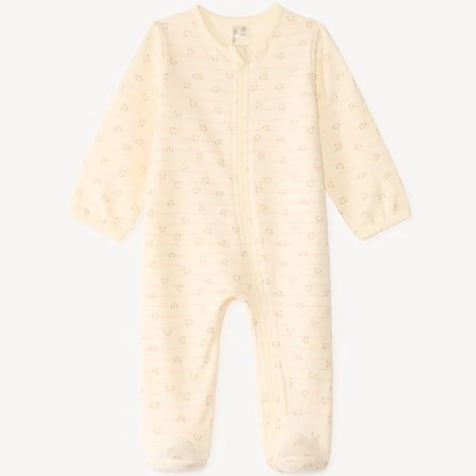 image for Orchestra Pijama cu talpa si fermoar Baby Girl's First Days foto