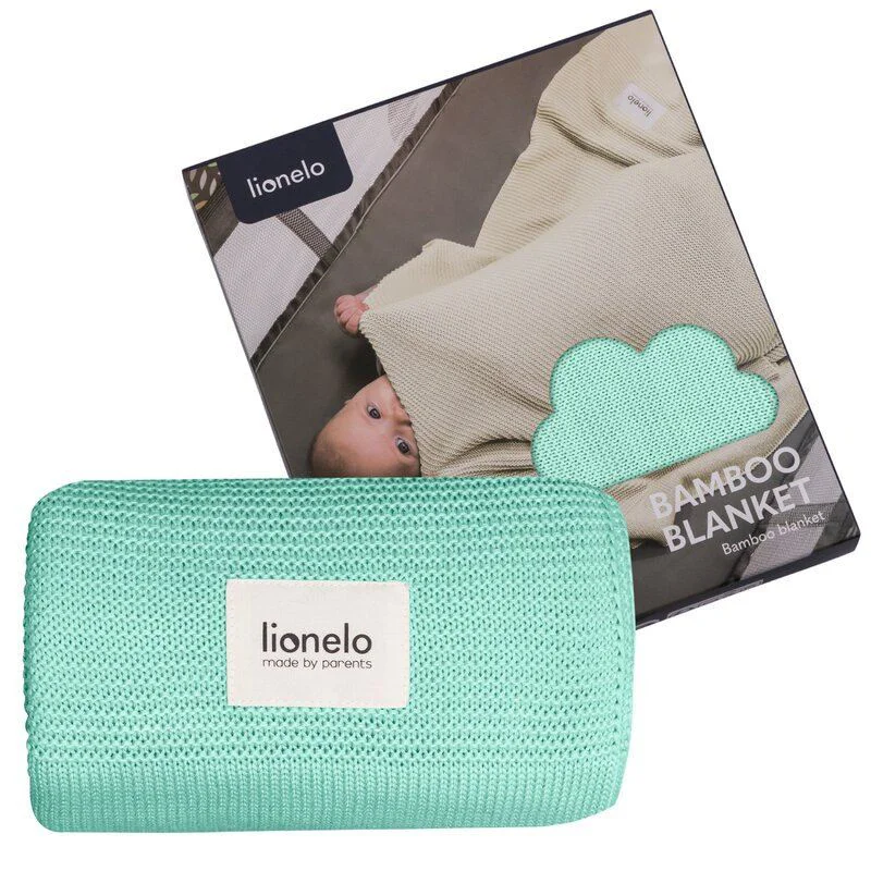image for Одеяло Lionelo Bamboo Blanket Green Mint, 75x100 см foto